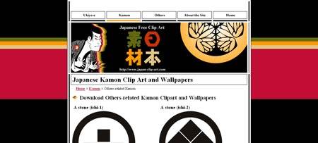 Japanese-clip-art.com - сайт посвящен клипарту в японском стиле Камон