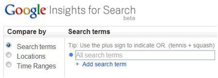 Google Insights - Статистика поиска
