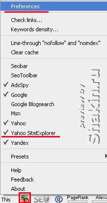 Yahoo Siteexplorer